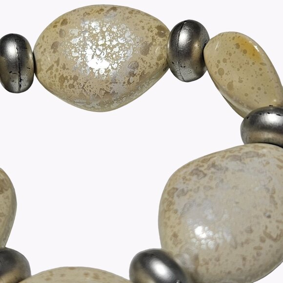 Boho Rock Beaded Stretch Bracelet Statement Nature Fashion Jewelry Women - Picture 2 of 3